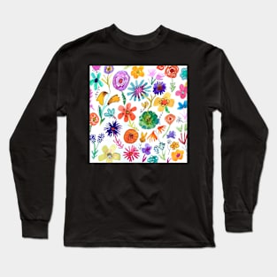 Rainbow florals Long Sleeve T-Shirt